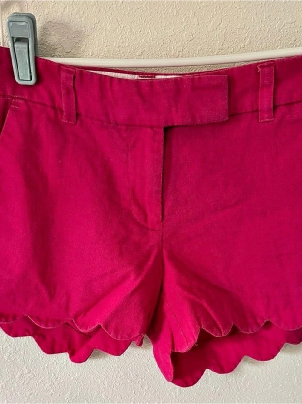 J.Crew Scalloped Hem Shorts Pink Size 2
